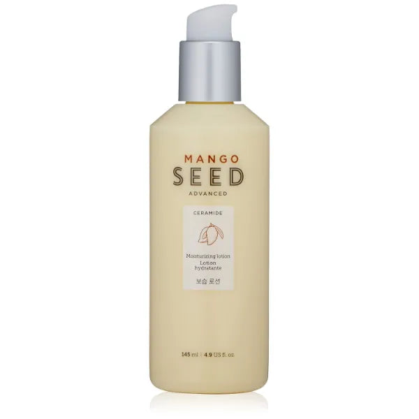 The Face Shop Mango Seed Moisturizing Lotion | Ultra-Moisturizing Lotion for Healthy Radiance to Dry & Flaky Skin | Intense Hydrating & Nourishing Skincare, 4.9 Fl Oz