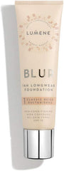Lumene 16h Longwear Blur Foundation SPF 15 for All Skin Types High Coverage with Arctic Cloudberry 30 ml / 1.0 Fl.Oz. (1 Classic Beige)
