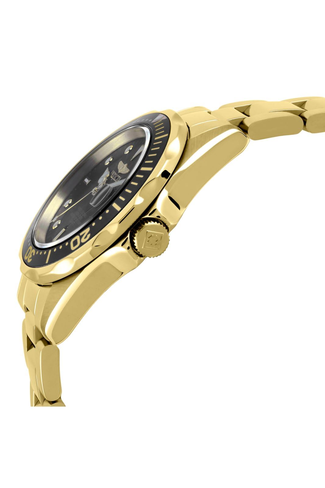 Invicta Pro Diver Stainless Steel Quartz Watch, 37mm - Gold / Black