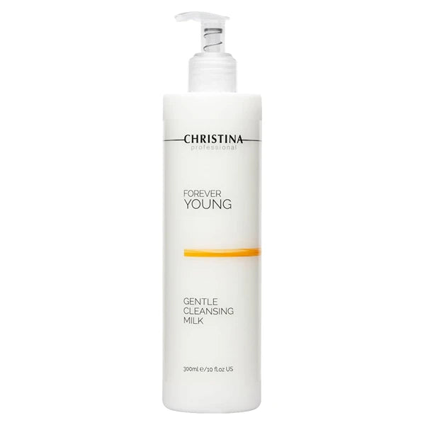 Christina Forever Young Gentle Cleansing Milk 300ml – Hydrating Facial Cleanser with Retinol & Glycolic Acid – Moisturizing Face Wash for Dry Skin – Removes Makeup & Impurities