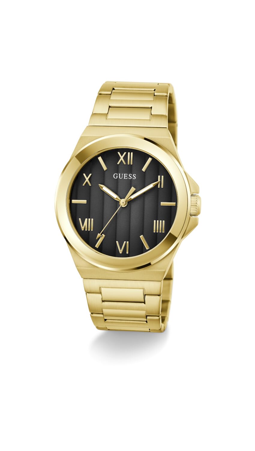 GUESS BR GLD CS W/P GLD TR/TEXTURED GRADIENT GREY & BLK DL/BR/P GLD BRCT