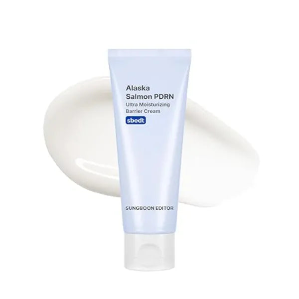 SUNGBOON EDITOR Alaska Salmon PDRN Ultra Moisturizing Barrier Cream, Korean Face Moisturizer with Alaska PDRN & Ceramide, Hydration & Anti Aging for Aged Skin, Korean Skincare, 1.69 fl oz