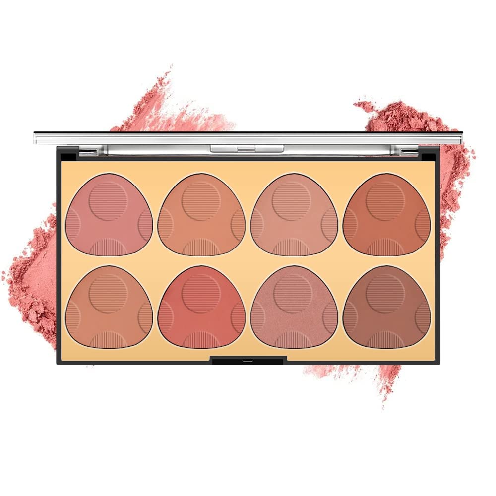 SYOSI Pearl Light Slightly Powder Blusher Powder Brighten Matte Eight Color Powder Blusher Plate