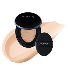 TIRTIR Mask Fit Black Cushion Foundation - Japan's No.1 Choice for 72-Hour Flawless Coverage with Semi-Matte Finish (Mini (0.15 oz.), 17C Porcelain)