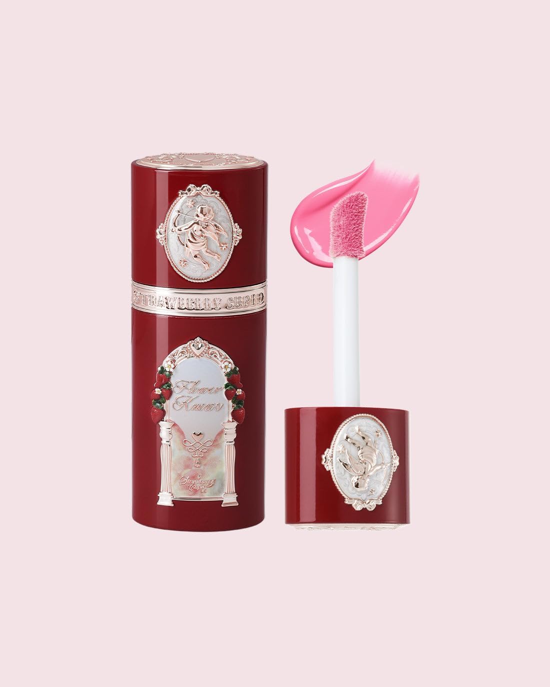 Flower Nose Strawberry Cupid All Day Liquid Blush, lightweight and blendable for a natural, dewy look all day (S03 Pink Gemstone, 7g)