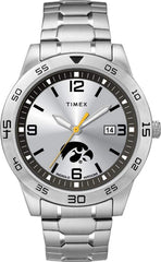 Timex Tribute Men's Citation 42mm Quartz Watch with Stainless Steel Strap - Iowa Hawkeyes