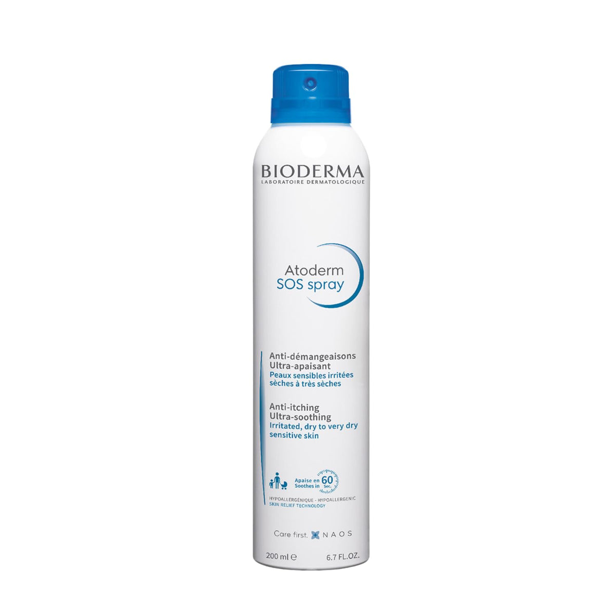 Bioderma Atoderm SOS spray Anti-Itching Ultra-Soothing for Very Dry Sensitive Skin - 200 ml
