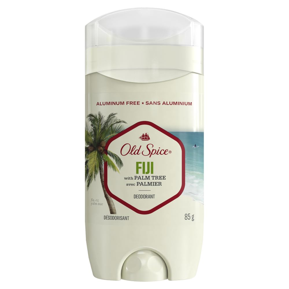 Old Spice Men's Deodorant Aluminum-Free Fiji with Palm Tree, 85g