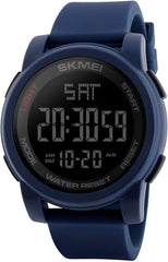 SKMEI Men's Digital Sports Wrist Watch LED  BLACK