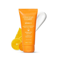 Conscious Chemist® Vitamin C Cream with SPF30 PA+++ | 100g | Vitamin C Brightening Moisturizer, Face Cream for Men & Women, Daily Gel with Polyglutamic Acid for Healthy & Bright Skin, All Skin Types
