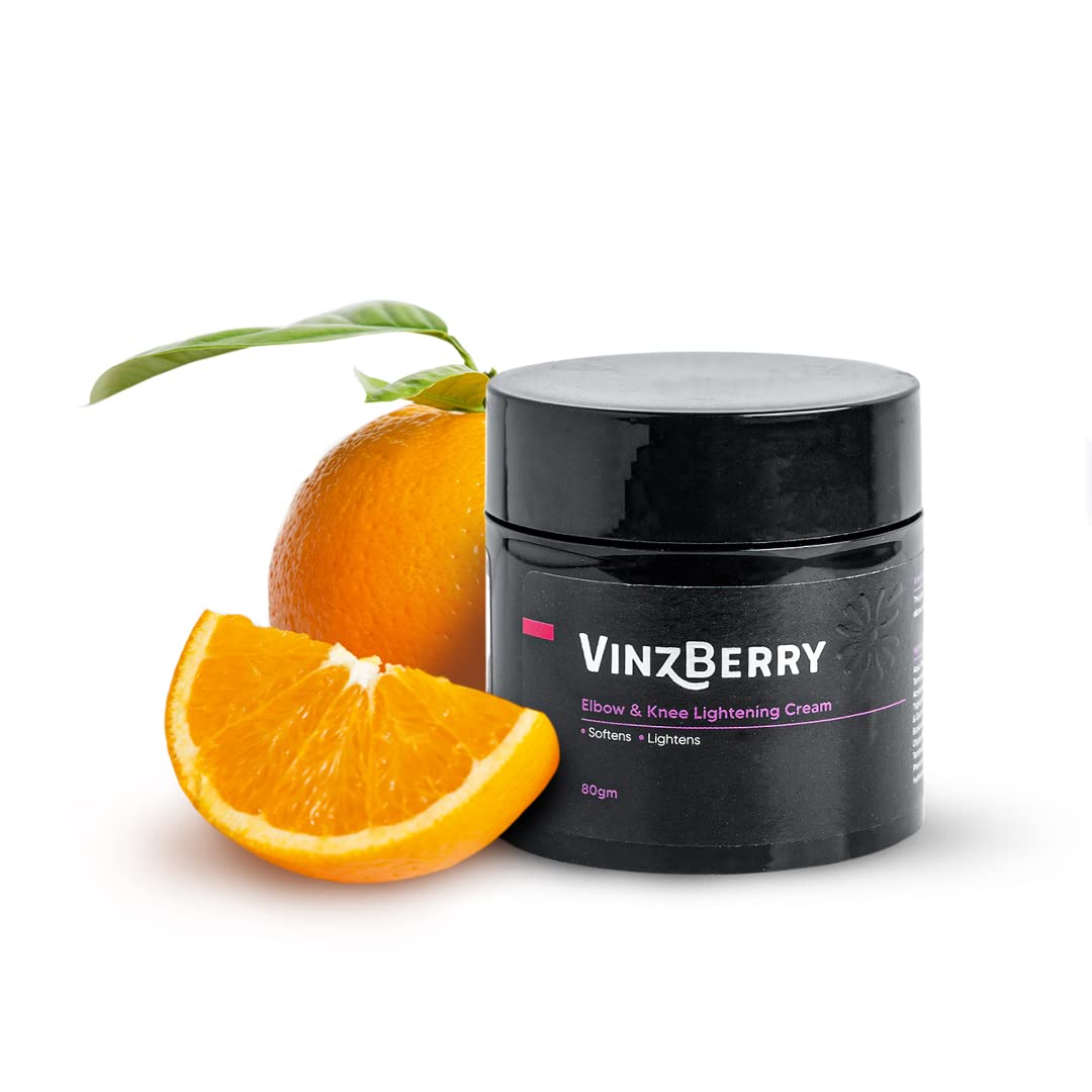 VinzBerry Elbow & Knee Lightening Cream For Brightening & Moisturising Dark & Pigmented Skin With Vitamin C For Men & Women | Reduce Pigmentation, Lightens Dark Patches | 50 G ( Pack Of 1 )