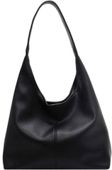 Women Tote Bags Shoulder Handbag for Women, Soft PU Leather Purse with Top Handle Big Capacity Ladies Shoulder Bags - Black