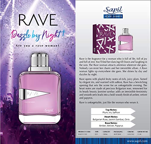 Sapil Rave for Women Eau De Parfum 100ml