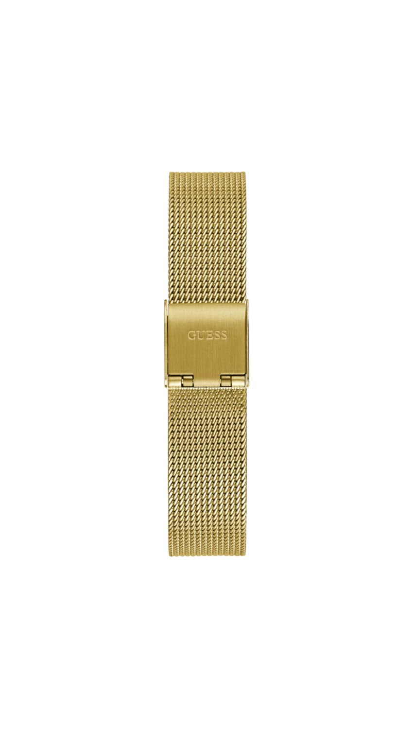 Guess Ladies 28mm Watch - Gold Tone Bracelet White Dial Gold Tone Case