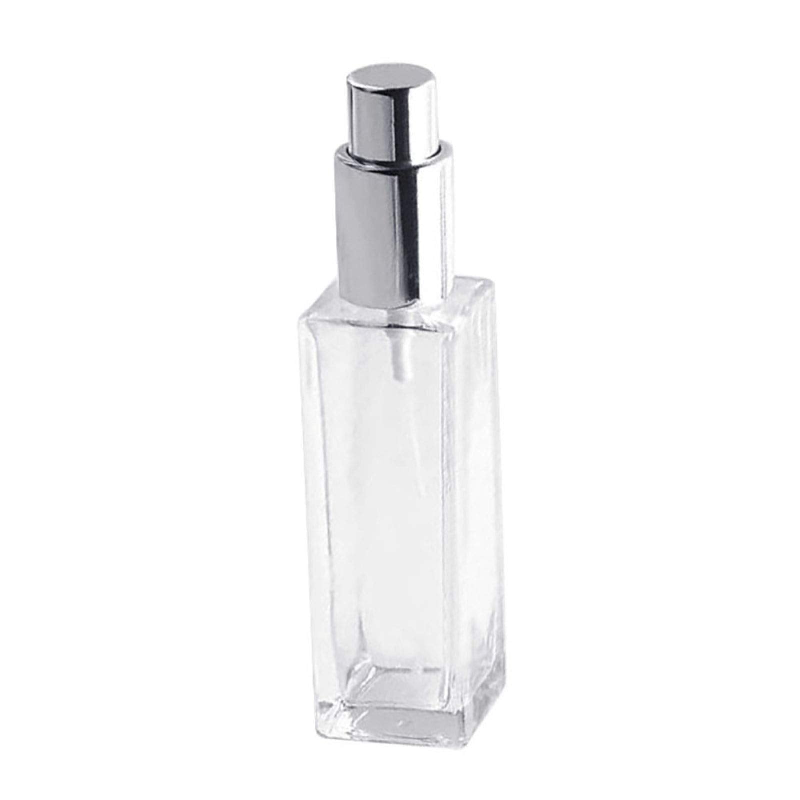 30/50ml Portable Clear Glass Refillable Perfume Atomizer Empty Spray Bottle - Black 30ml