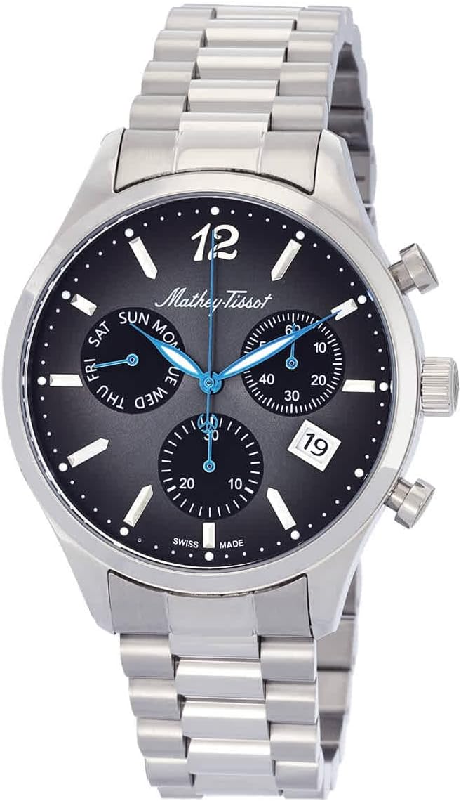Mathey-Tissot Grey Dial Watches for Men-H411CHAN - Grey/Silver
