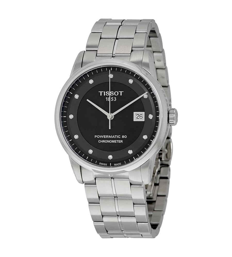 Tissot Men's Black Dial Color Metal Band Watch - T086.408.11.056.00