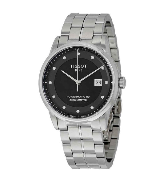 Tissot Men's Black Dial Color Metal Band Watch - T086.408.11.056.00
