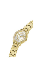 GUESS Women Analog Quartz Watch with Stainless Steel Strap GW0468L1