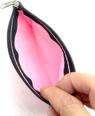 Art&Beauty 4 Pack of Canvas Zipper Organizer Storage Bags Small Makeup Lipstick Cosmatic Pouch Carrying Purse