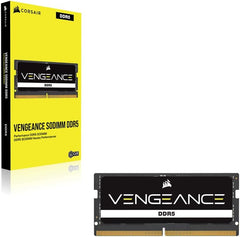 CORSAIR Vengeance SODIMM DDR5 RAM 16GB (1x16GB) 5600MHz CL48 Intel XMP iCUE Compatible Computer Memory - Black (CMSX16GX5M1A5600C48)