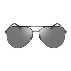 PUKCLAR Polarised Men Sunglasses Pilot Sunglasses Lightweight Stainless Steels Frame Retro Sun Glasses with UV400 for Driving, Fishing, Hiking