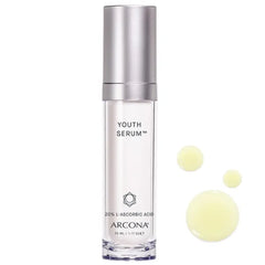 ARCONA Youth Serum - 20% Vitamin C, Bioflavonoids from Wine Extract Brightens, Tones + Firms Skin - 35ml