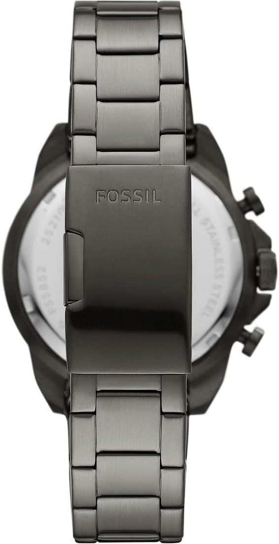 Fossil Bronson Chronograph Smoke Stainless Steel Watch - FS6017