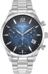 Mathey-Tissot Analog Blue Dial Men's Watch-H411CHABU - Silver