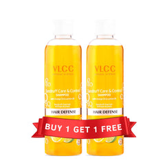VLCC Dandruff Care & Control Shampoo - B1G1 - 350ml x 2 (700ml) | Anti-dandruff Shampoo | Scalp Health, Deep Scalp Cleansing, with Orange & Lemon Oil.