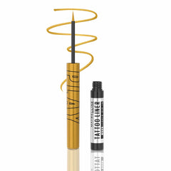 Maybelline New York Tattoo Play Gold Liquid Eyeliner - Longwear Waterproof Eyeliner - Metallic Finish, Drop, 2.1ml