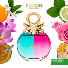 United Colors of Benetton Colors Blue For Women Eau De Toilette, 80 ml
