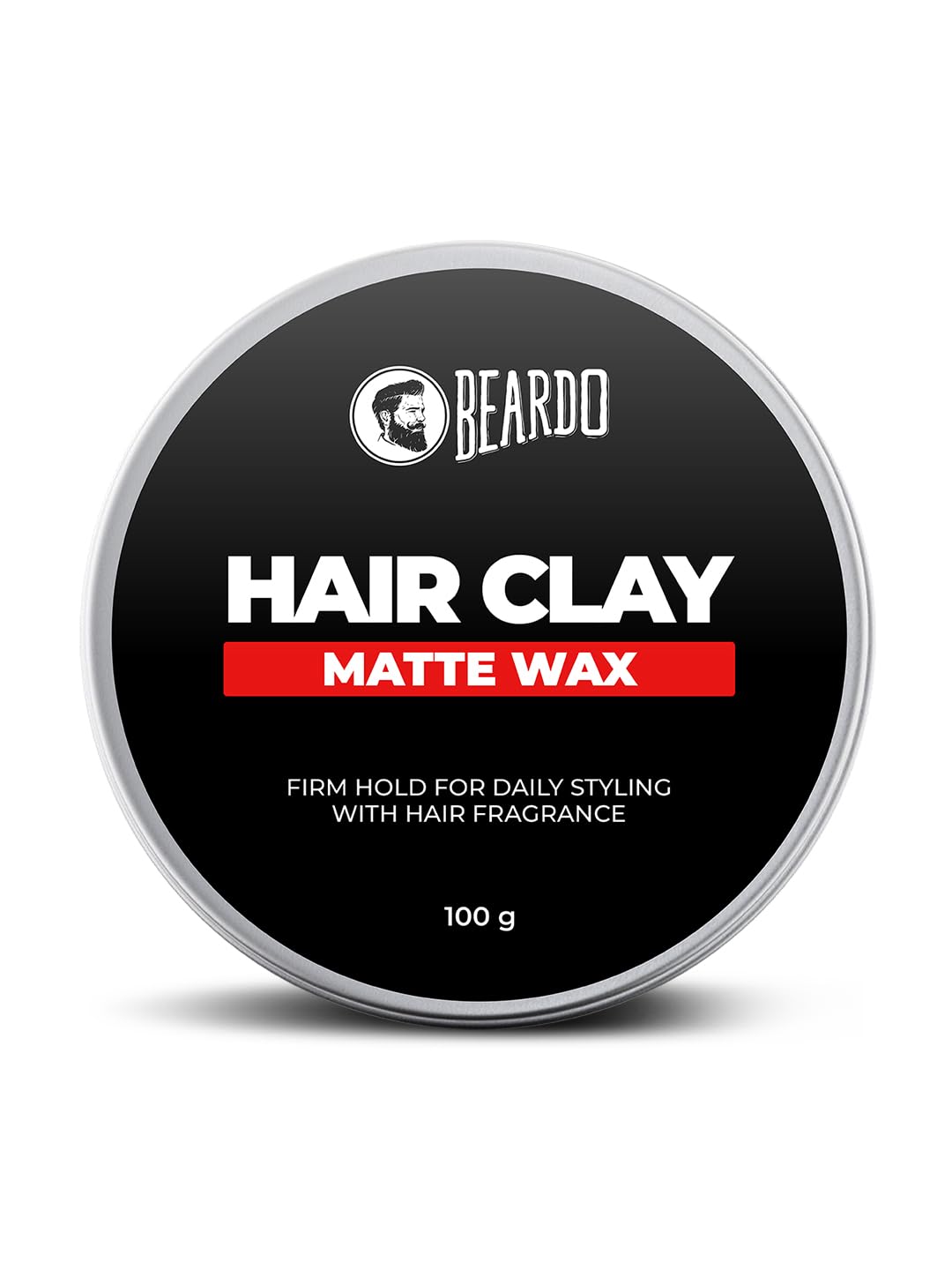 Beardo Hair Clay Wax for Men, 100 gm Styling Wax | Volumizing, Strong Hold, Restylable |Matte Finish, Easy to Wash Off | Texture Clay for Men