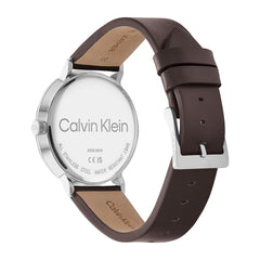 Calvin Klein MODERN MESH Men's Watch, Analog - Brown / Blue