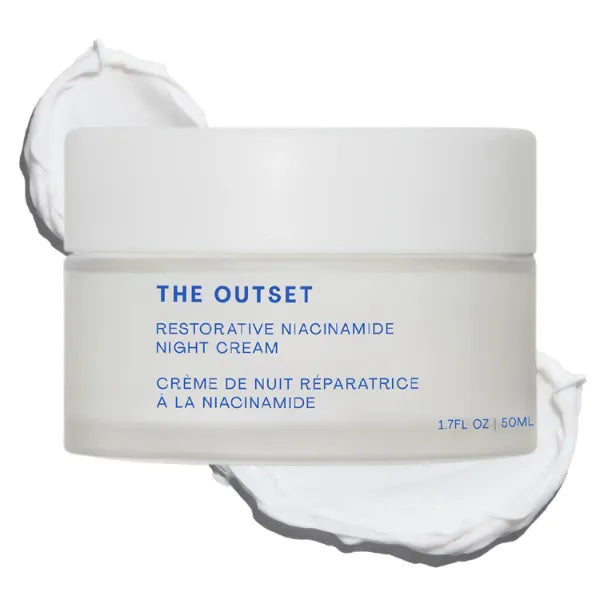 The Outset Niacinamide & Bakuchiol Night Cream, Hydrating Fragrance-Free Moisturizer for All Skin Types & Sensitive Skin - 1.7 fl oz