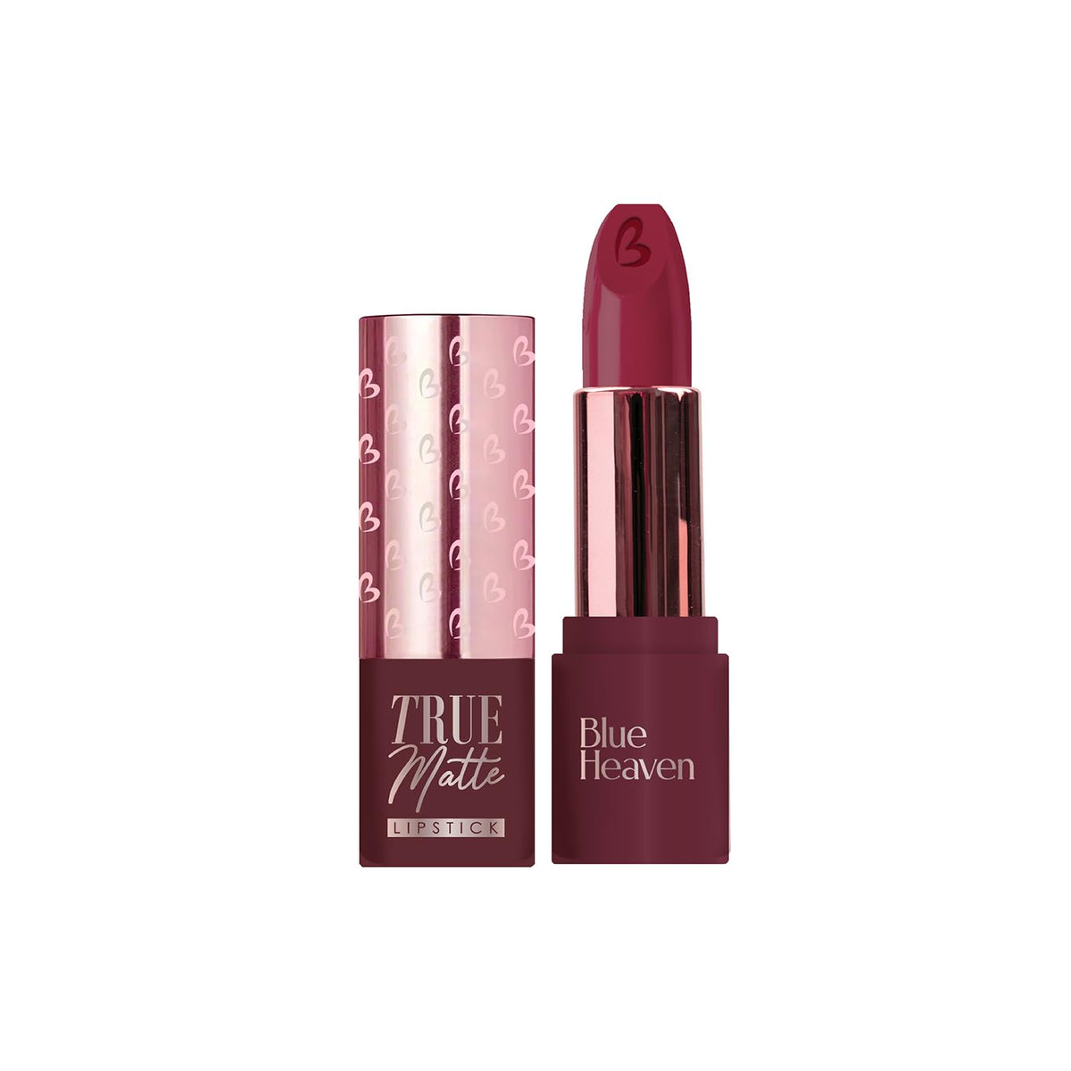 Blue Heaven True Matte Lipsticks for women with 2x Intense pigment | SPF Sun Protection | Weightless formula | Long Lasting upto 8Hrs, 22 Maroon Mania, 4g