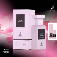 ALHAMBRA ROSE PETALS EAU DE PARFUM 80ml | LUXURY LONG LASTING FRAGRANCE | PREMIUM IMPORTED FRAGRANCE SCENT FOR MEN AND WOMEN | PERFUME GIFT SET | ALL OCCASION (Pack of 1)