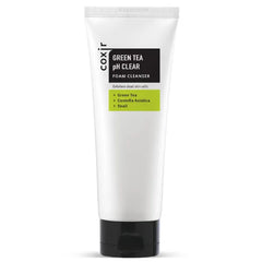 Coxir Green Tea pH Clear Foam Cleanser, Gentle Formula, 5.07 fl.oz