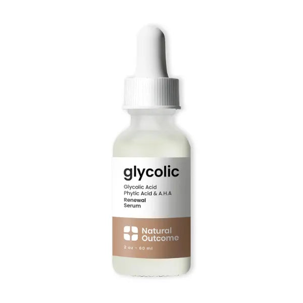 Glycolic Acid Renewal Serum by Natural Outcome for Women - 2 oz Serum