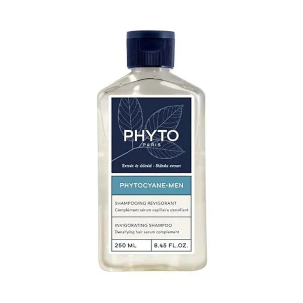 PHYTO PHYTOCYANE Men Invigorating Shampoo, Hair Thinning Shampoo, New & Improved Phytonovathrix Shampoo, 8.45 fl.oz