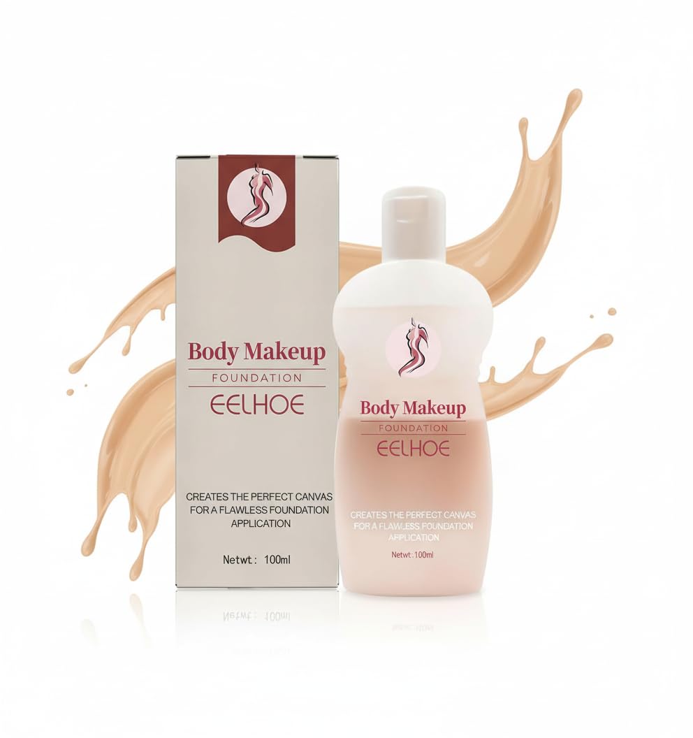 Body & Leg Makeup, Waterproof Leg Makeup & Body Foundation, Tattoo Cover Up Makeup, Body Makeup for Scars Invisible Covers Up Body Bruise Stretch Scar Dark Spots Skin Makeup (100 ml)