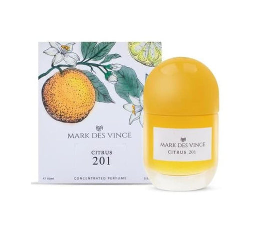 Mark Des Vince Citrus 201 Concentrated Perfume for Men Women Long Lasting Parfum Fragrance For Unisex, 15ml