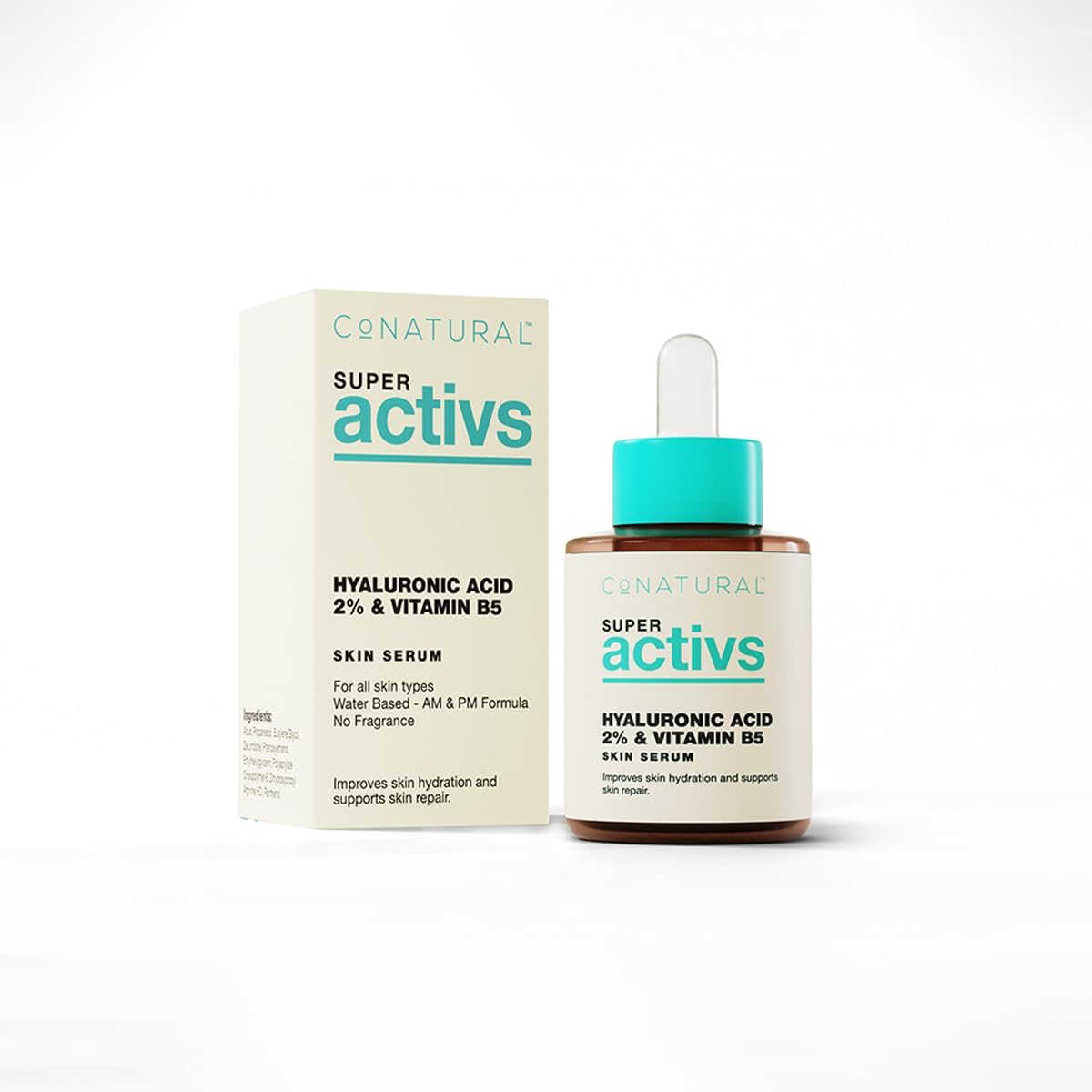 Conatural Hyaluronic Acid 2% + B5 Face Serum | Lightweight Hydrating Serum for Face | Daily Skincare Essential for All Skin Types | 30ml