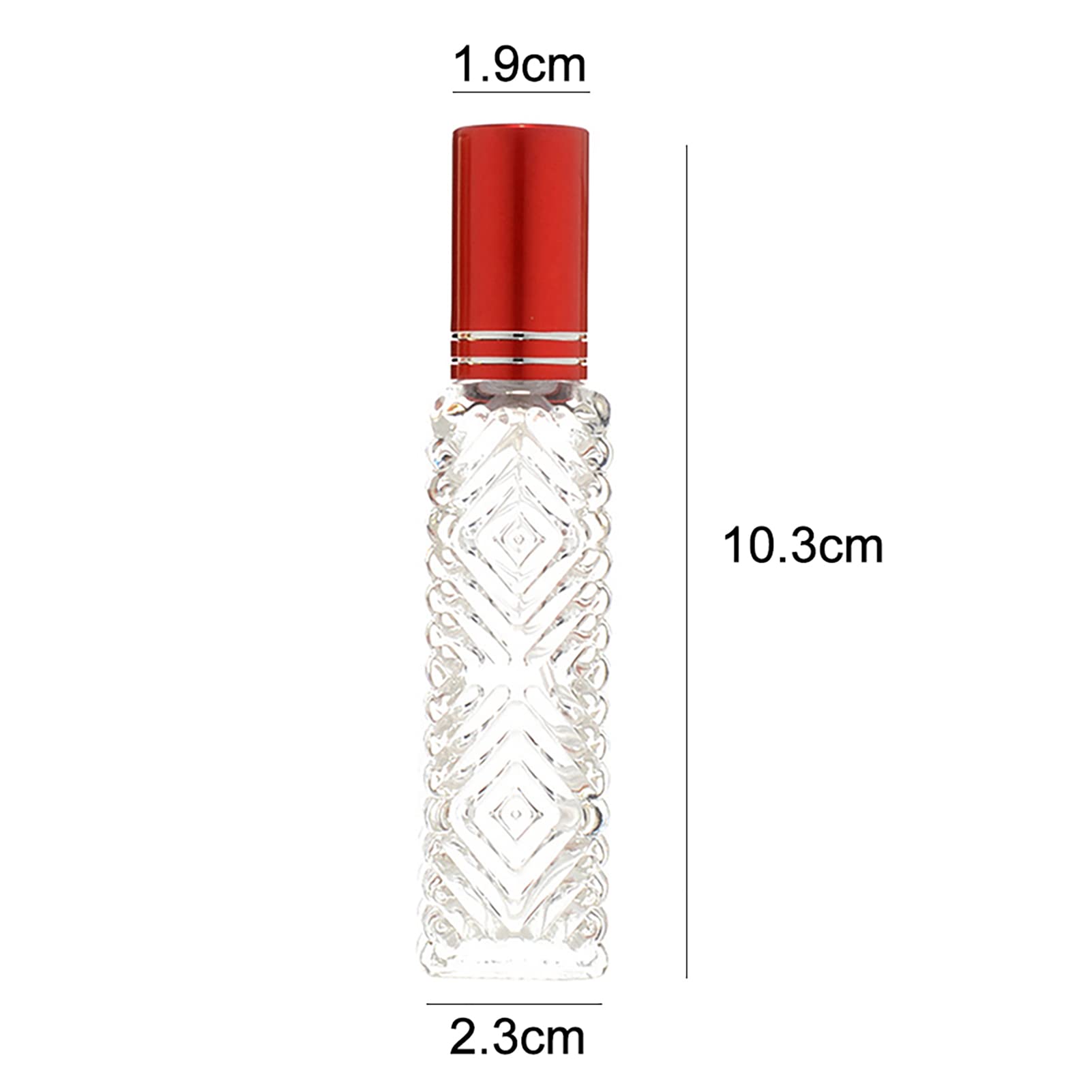 Perfume Atomizer 10ml Portable Perfume Atomizers Refillable Clear Red