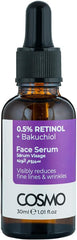 CD COSMO DESIGNS 0.5% Retinol + Bakuchiol Visibly Reduces Fine Lines & Wrinkles Face Serum For Men & Women, Skins Care, Uneven Skin Tone, Signs of Ageing, Dryness, All Skin Types - 30ml