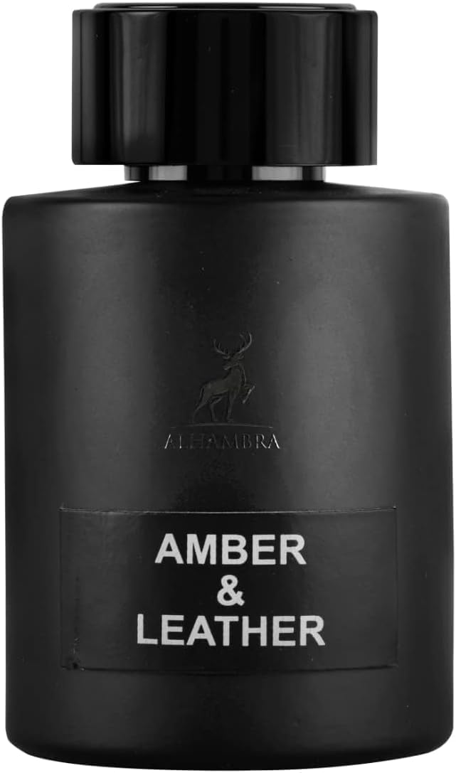 Ard Al Zaffran Amber and Leather Eau De Parfum 100ml by Alhambr with free amber is gres 5ml