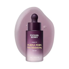 EQQUALBERRY Purple PDRN Pore Minimizing Serum Vegan Collagen & Peptides for Pore Refining & Skin Elasticity Niacinamide & CICA Exosome for Calming Korean Glass Skin, 1.01 FL OZ