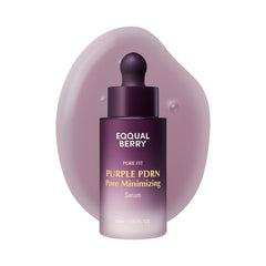 EQQUALBERRY Purple PDRN Pore Minimising Serum - Vegan Collagen & Peptides for Pore Refining & Skin Elasticity | Niacinamide & CICA Exosome for Calming | Korean Glass Skin, 30 ml