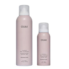 OUAI Super Dry Shampoo Melrose Place Duo Full Size + Travel Size Volumizing, No Residue Oil Absorbing Dry Shampoo with Long Lasting Scent