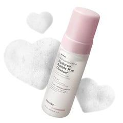 Hanskin Hyaluron Bubble Pop Cleanser Korean Hydrating Foaming Face Wash with Hyaluronic Acid for Gentle Deep Cleansing, Softening Glow, pH Balanced Daily Cleanser for Glass Skin 5.07 fl oz